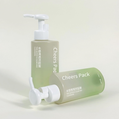 Kontainer Kosmetik Desain Baru 150ml/500ml Pengemasan Perawatan Kulit Botol PET Bergaya Putih Dengan Pompa Lotion