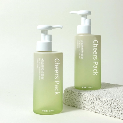Kontainer Kosmetik Desain Baru 150ml/500ml Pengemasan Perawatan Kulit Botol PET Bergaya Putih Dengan Pompa Lotion