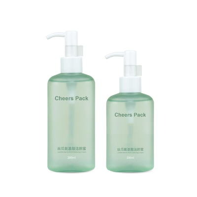 Green Luxury 50ml 100ml 450ml Botol Lotion Kosmetik Plastik Bulat Bahan PP Pencet Pompa Squeeze Botol untuk Perawatan Kulit Shampoo