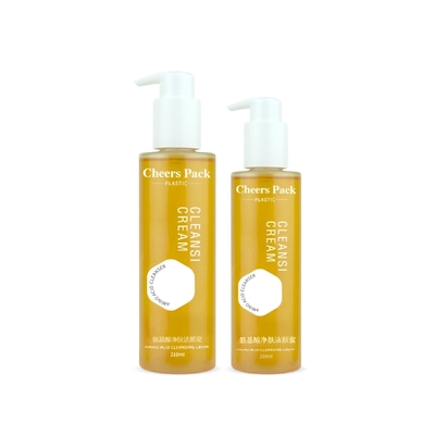 Botol Kemasan Minyak Esensial Tubuh 150ml 210ml Bersih Plastik Custom Shampoo Lotion Hair Oil Pump Botol