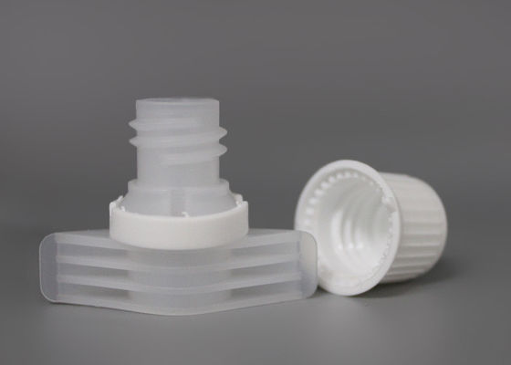 1mm Ketebalan Mudah Tuangkan Topi Cerat Plastik Dengan Cincin Keselamatan / Makanan Bayi Pouch Tops
