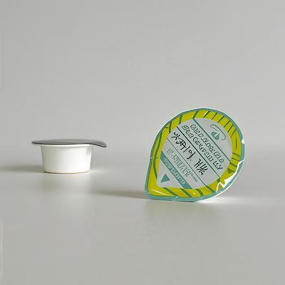 Cangkir Plastik PP Logo Kustom 10ml untuk Krim Kosmetik dengan Tutup Aluminium Foil