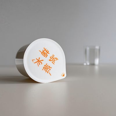 Cangkir Plastik PP/PS 65ml dengan Tutup Aluminium Foil untuk Pengemasan Makanan