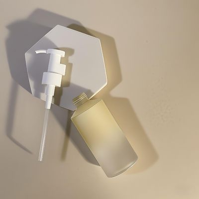 Botol Pompa Losion Berbentuk Silinder PET 300ml-500ml untuk Pengemasan Kosmetik dengan Cetakan Logo yang Dapat Disesuaikan