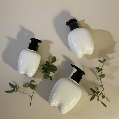 Botol Plastik Bentuk Gigi 100-250ml dengan Pompa Tekan untuk Cuci Tangan, Losion Rambut, Pembersih Tangan, Logo yang Dapat Disesuaikan