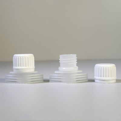 Portable dan awet 16mm PE Plastik Screw Cap dengan Flip Top Spout Lids Food Grade Safe Rim untuk Minuman Fleksibel Packaging
