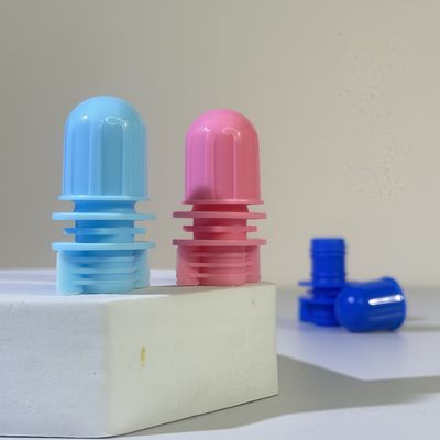 12mm Bullet Head Plastic PE Food Grade Portable Spout Cap untuk Shampoo Produk Kosmetik Kemasan Screw Cap untuk Pocket Spouted