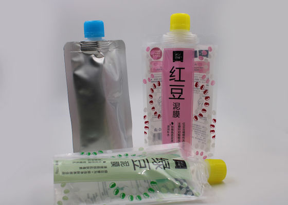 Portabel Aluminium Foil Liquid Spout Stand Up Bags PE Receipe Grade