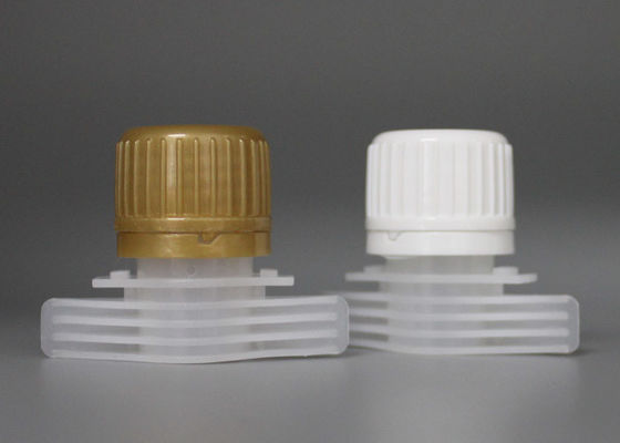 Food Grade Plastic Spout Caps / Reclosable Screw Cap Resist Hingga 83 Derajat