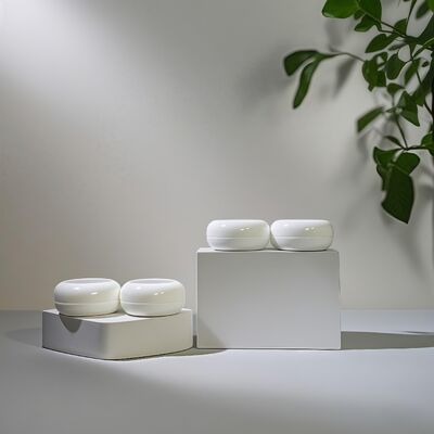 20ml 40ml Plastik Botol Keramik Kosmetik Lempeng untuk produk lotion krim