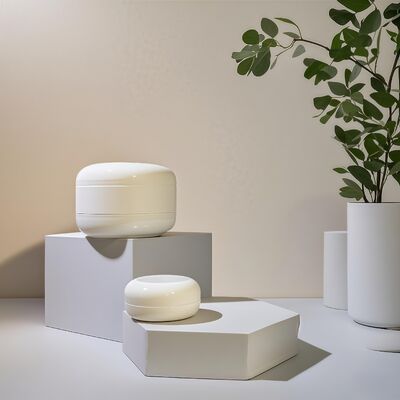 20ml 40ml Plastik Botol Keramik Kosmetik Lempeng untuk produk lotion krim