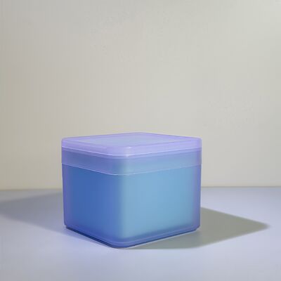 100 Lembar Kapas Skincare dalam Kemasan Toples Plastik dengan Liner PP Lepas Pasang, Food Grade untuk Merek Kosmetik/OEM