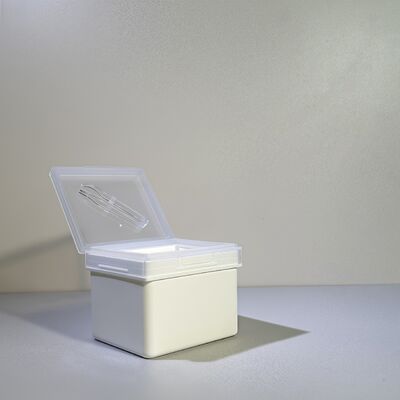 200 Lembar Kapas Perawatan Kulit Wadah Plastik Food Grade untuk Merek Kosmetik OEM/Grosir