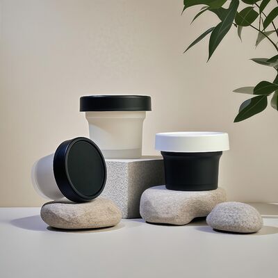 Grade makanan 50-120ml Plastik PP Jar Bahan dasar hewan peliharaan untuk kosmetik krim lotion tubuh Snack Candy Cookie Jelly Storage susu