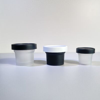 Grade makanan 50-120ml Plastik PP Jar Bahan dasar hewan peliharaan untuk kosmetik krim lotion tubuh Snack Candy Cookie Jelly Storage susu