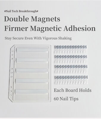 Papan Tampilan Seni Kuku Magnetik Akrilik yang Dapat Dipisahkan Warna Gradien 120/180/240 Nuansa untuk Alat Plastik Gel Kuku Pasokan Kuku