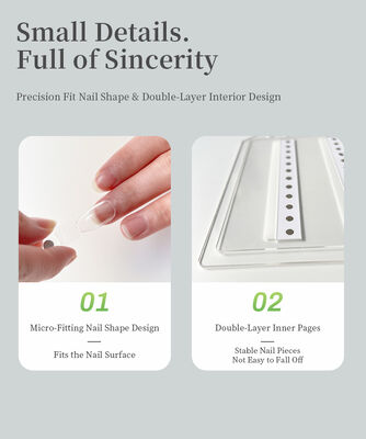 Papan Tampilan Seni Kuku Magnetik Tunggal Akrilik Lepas Pasang Profesional Persegi 120/180/240 Alat Plastik Gradien Warna untuk Kuku
