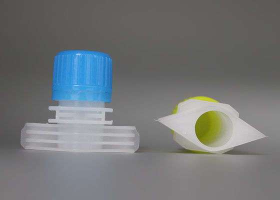 PE Plastik Spout Caps Calibre 16 Milimeter Untuk Minuman Doypack / Baby Food Pouch Caps