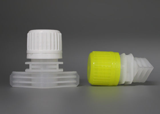 PE Plastik Spout Caps Calibre 16 Milimeter Untuk Minuman Doypack / Baby Food Pouch Caps