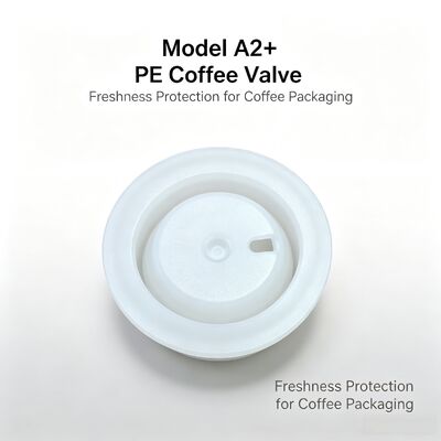 Model A2+ Katup Kopi PE Katup Ventilasi Udara Satu Arah untuk Kemasan Fleksibel Kantong Kopi