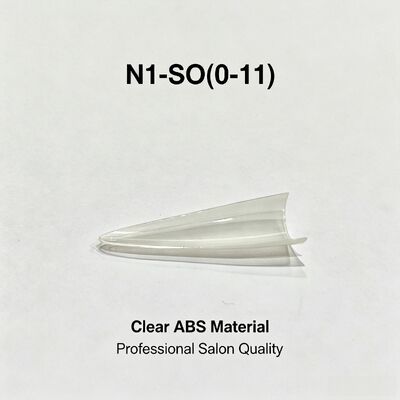 Tips kuku jelas Full Cover ABS kuku palsu Set untuk Finger Press di salon ekstensi kuku DIY seni kuku dan persediaan massal