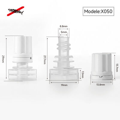 5mm X050 Plum Blossom Spout Cap Kebocoran-Bukti Industri Makanan Kelas PE Nozzle Cover untuk kosmetik Cairan isi ulang kantong kemasan