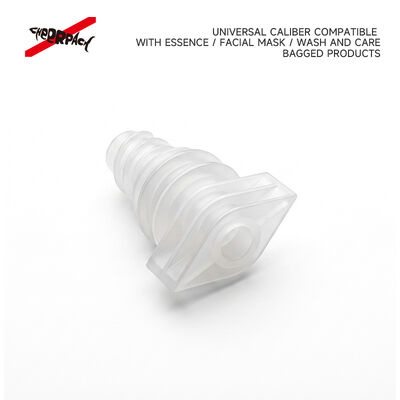 5mm X050 Plum Blossom Spout Cap Kebocoran-Bukti Industri Makanan Kelas PE Nozzle Cover untuk kosmetik Cairan isi ulang kantong kemasan