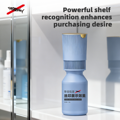 K2 Press on Water Powder Separation Cap PE Twist Top Powder Bottle Lid untuk Minuman Padat &amp; Suplemen Energi