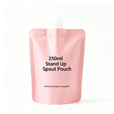 250ml Stand up Spout Pouch Aluminium Plastic Composite Bag Flip Top Cap Kemasan Makanan Minuman Fleksibel