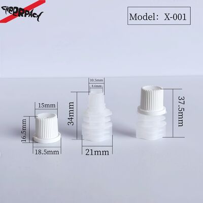 8.6mm Inner-Dia PE Plastic Screw Cap Portable dan tahan lama tutup tabung untuk tabung tabung