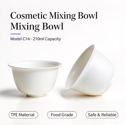 C14 210ml TPE Facial Mask Mixing Bowl | Salon Cosmetic Blending Bowl | Reusable mixing bowl for beauty salon, spa, DIY mask powder & facial cream paste preparation