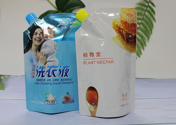 Reusable Plastik Spout Pouch Bag Untuk Makanan Bayi / Liquid BPA Gratis Gravure Printing