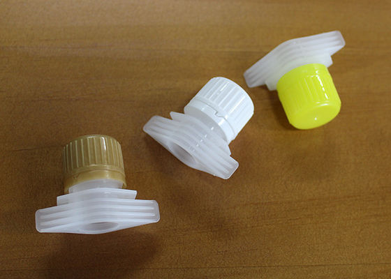 18mm Outer Dia Plastik Spout Caps Untuk Laundry Detergent Pouch Packaging
