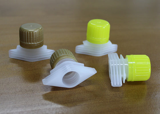 18mm Outer Dia Plastik Spout Caps Untuk Laundry Detergent Pouch Packaging
