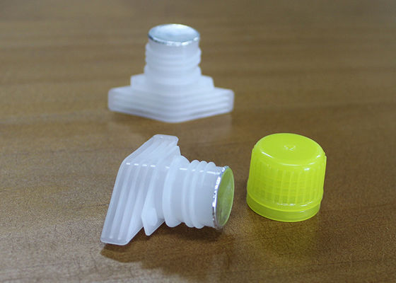 Tight Sealing Up Plastik Spout Caps Dengan Foil Liner Dan Seals Ukuran Khusus
