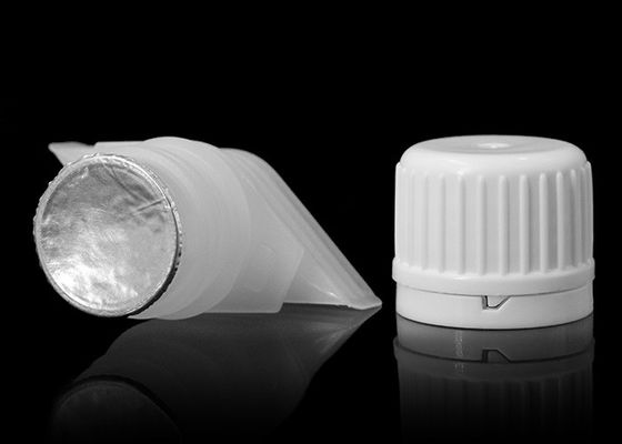 16mm Plastik Spout Caps Nozzle Dengan Perlindungan Mudah Aluminium Foil Seal Liner