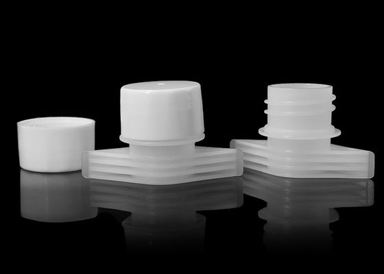 Tamper Evident Plastic Spout Caps Diameter 22mm Untuk Medical Achohol Pouch
