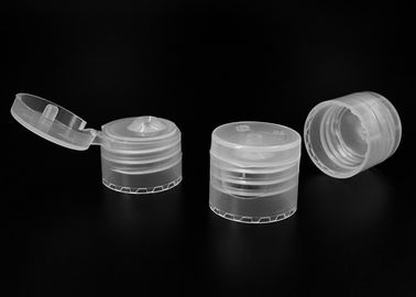 Clear Flip Top Plastik Tutup Botol Ketahanan Korosi / Tutup Botol Pembersih Tangan