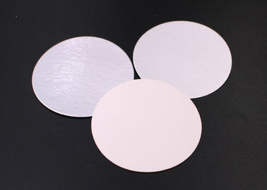 Tekanan Sensitif 1mm Aluminium Foil Seal Cap Liners Untuk Guci Kemasan Makanan